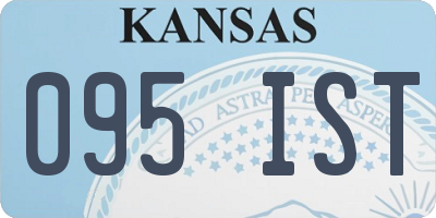 KS license plate 095IST