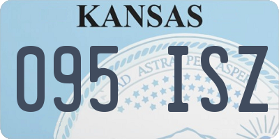 KS license plate 095ISZ