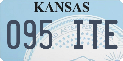 KS license plate 095ITE