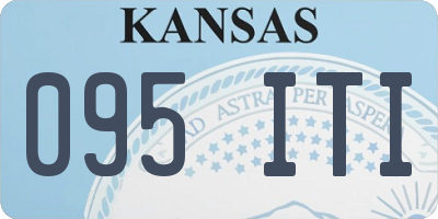 KS license plate 095ITI