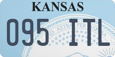 KS license plate 095ITL