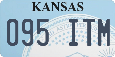 KS license plate 095ITM