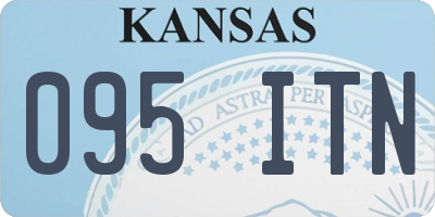 KS license plate 095ITN