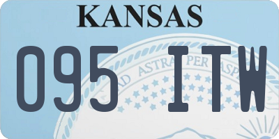 KS license plate 095ITW