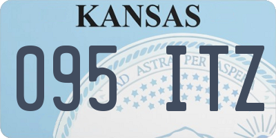 KS license plate 095ITZ