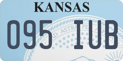KS license plate 095IUB