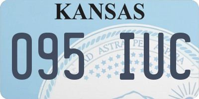 KS license plate 095IUC
