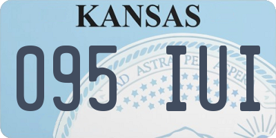 KS license plate 095IUI