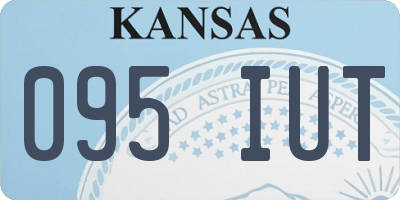 KS license plate 095IUT