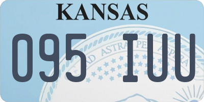 KS license plate 095IUU