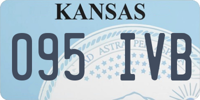 KS license plate 095IVB
