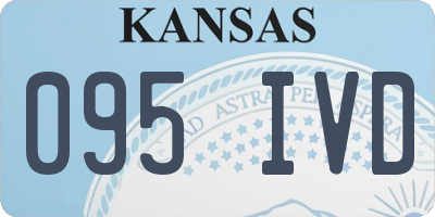 KS license plate 095IVD