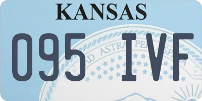 KS license plate 095IVF