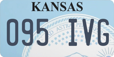 KS license plate 095IVG