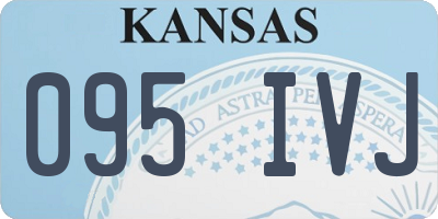 KS license plate 095IVJ