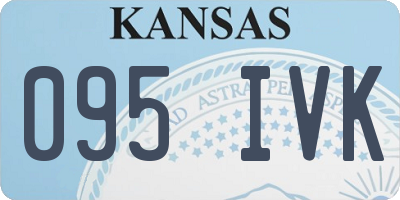 KS license plate 095IVK