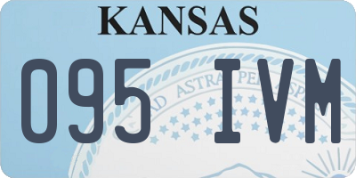 KS license plate 095IVM