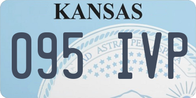 KS license plate 095IVP