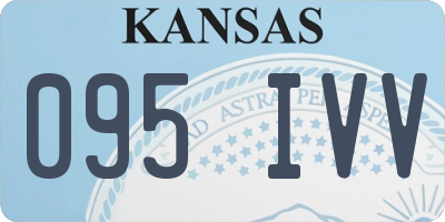 KS license plate 095IVV