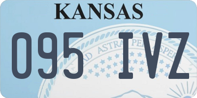 KS license plate 095IVZ