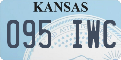 KS license plate 095IWC