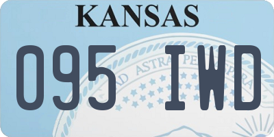 KS license plate 095IWD