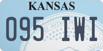KS license plate 095IWI