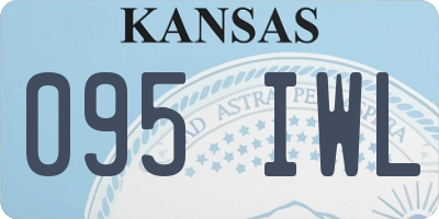 KS license plate 095IWL