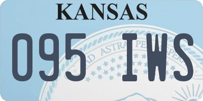 KS license plate 095IWS