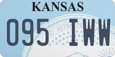 KS license plate 095IWW