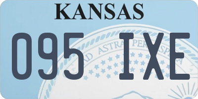 KS license plate 095IXE