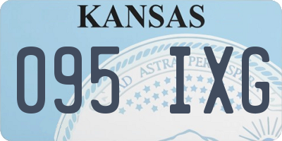 KS license plate 095IXG