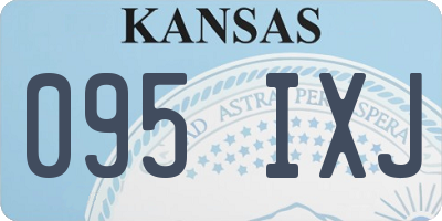 KS license plate 095IXJ