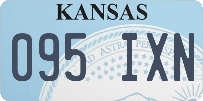 KS license plate 095IXN