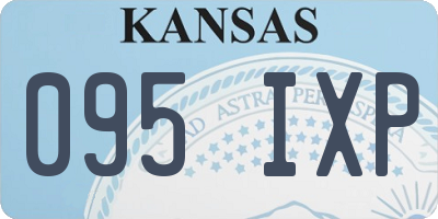 KS license plate 095IXP