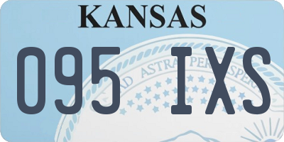 KS license plate 095IXS