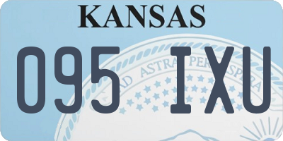KS license plate 095IXU