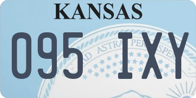 KS license plate 095IXY