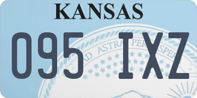 KS license plate 095IXZ