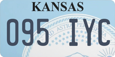 KS license plate 095IYC