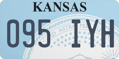 KS license plate 095IYH