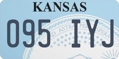 KS license plate 095IYJ