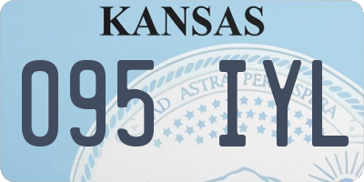 KS license plate 095IYL