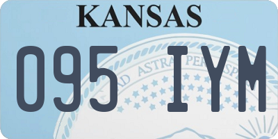 KS license plate 095IYM