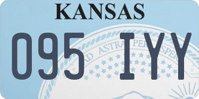 KS license plate 095IYY
