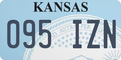 KS license plate 095IZN