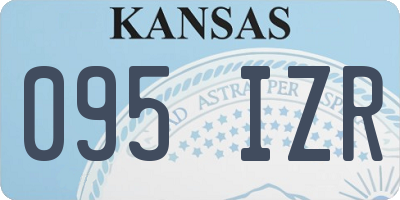 KS license plate 095IZR