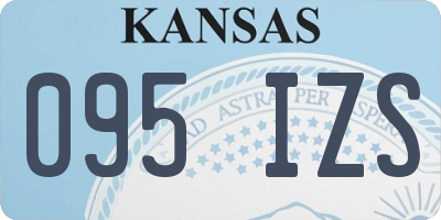 KS license plate 095IZS