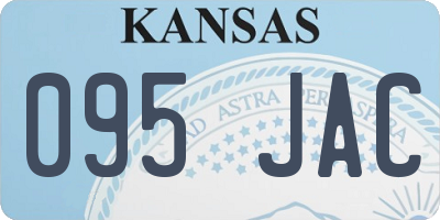 KS license plate 095JAC