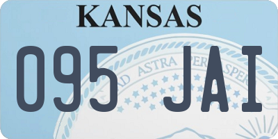 KS license plate 095JAI